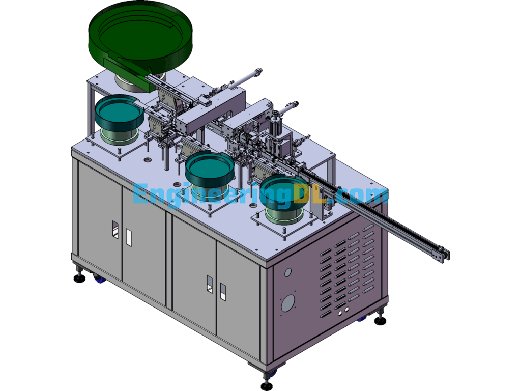 Relay Automatic Assembly Machine SolidWorks, 3D Exported Free Download