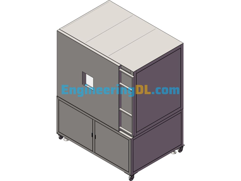 Green Oil Vacuum Debubbling Static Box SolidWorks Free Download