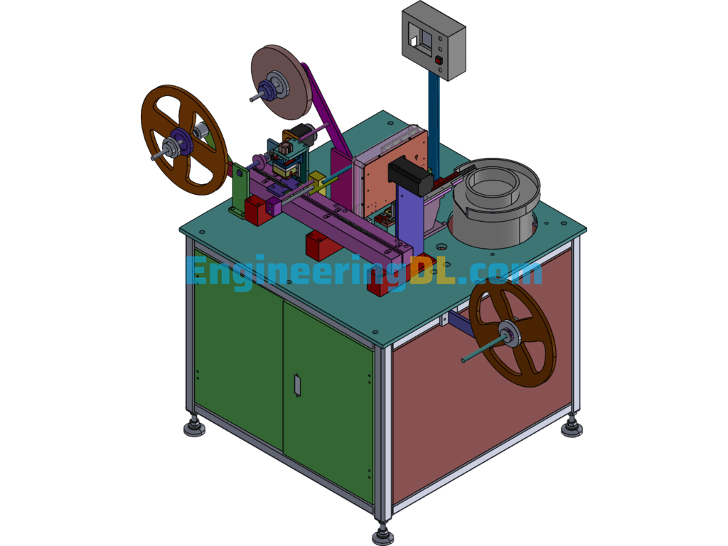 Taping Machine Robot Quick Pick Up Taping Packaging Machine (Complete Set Of Drawings) SolidWorks, 3D Exported Free Download