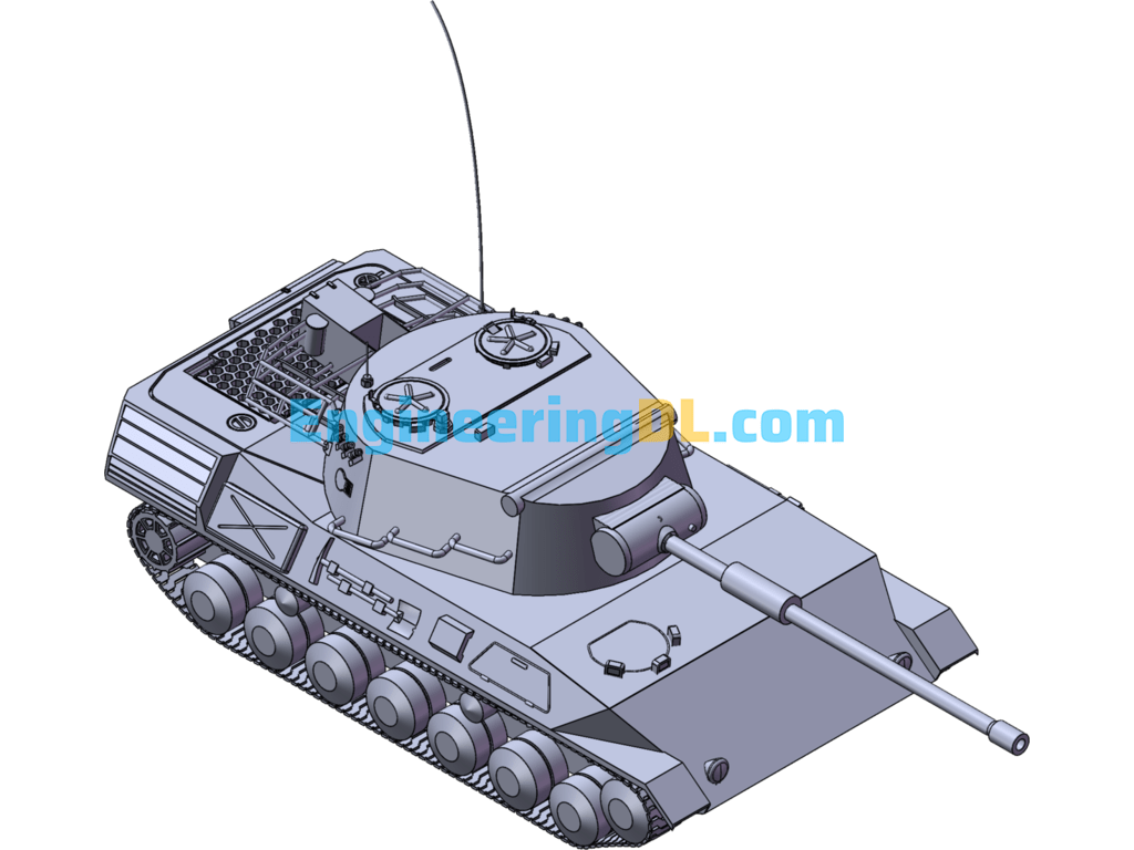 Puma 1 Main Battle Tank SolidWorks, 3D Exported Free Download