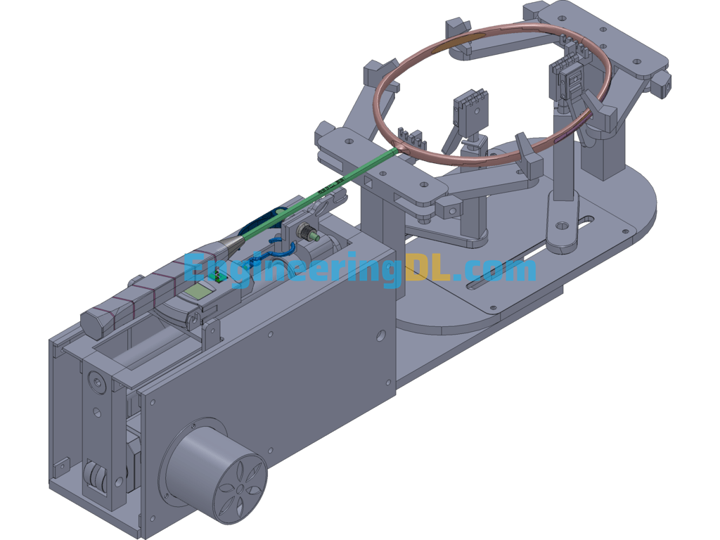 Badminton Racket Threading Machine SolidWorks, 3D Exported Free Download