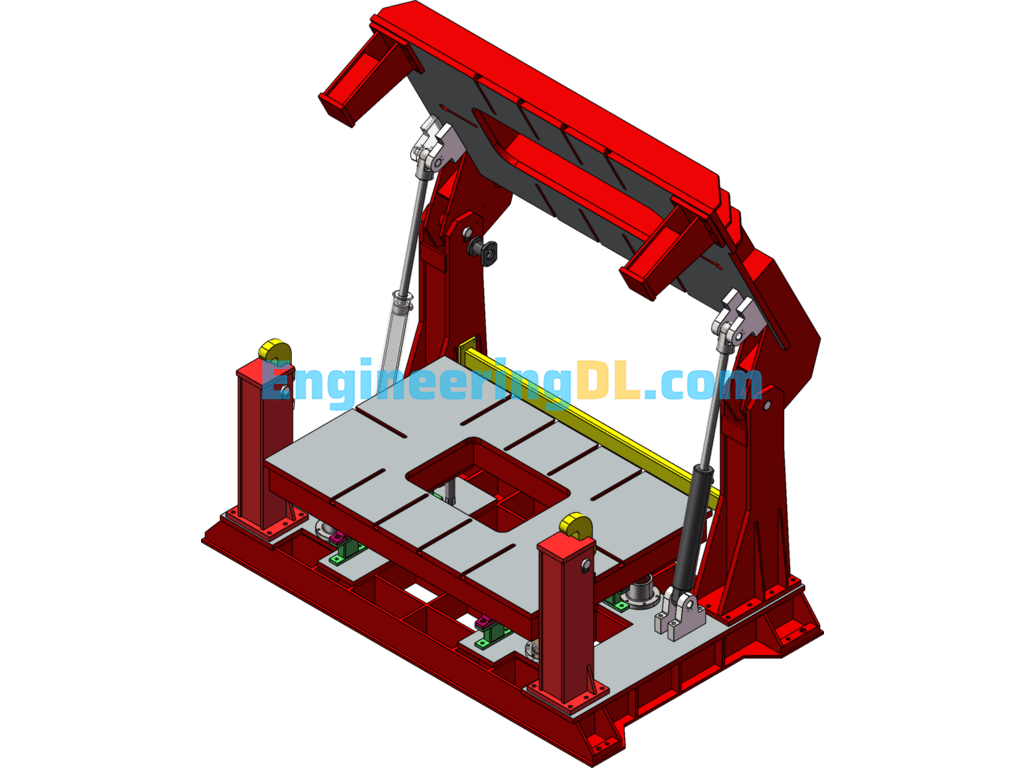 Flip Type Hydraulic Mold Frame 25T, Special Mold Frame For Auto Interior Trim Parts Molding SolidWorks Free Download