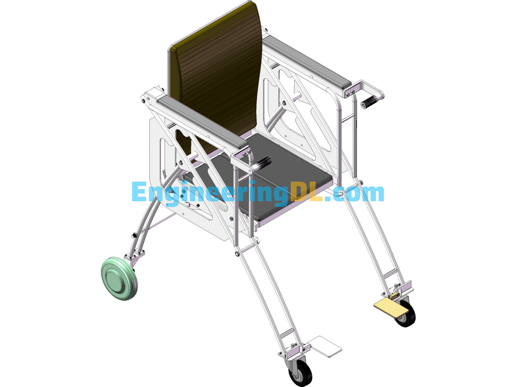 Automatic Wheelchair For The Elderly SolidWorks, 3D Exported Free Download