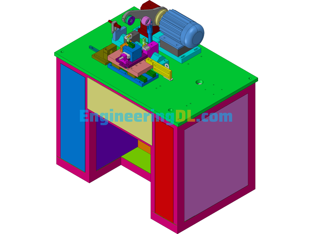 Old Style Fine Turning Machine SolidWorks, 3D Exported Free Download