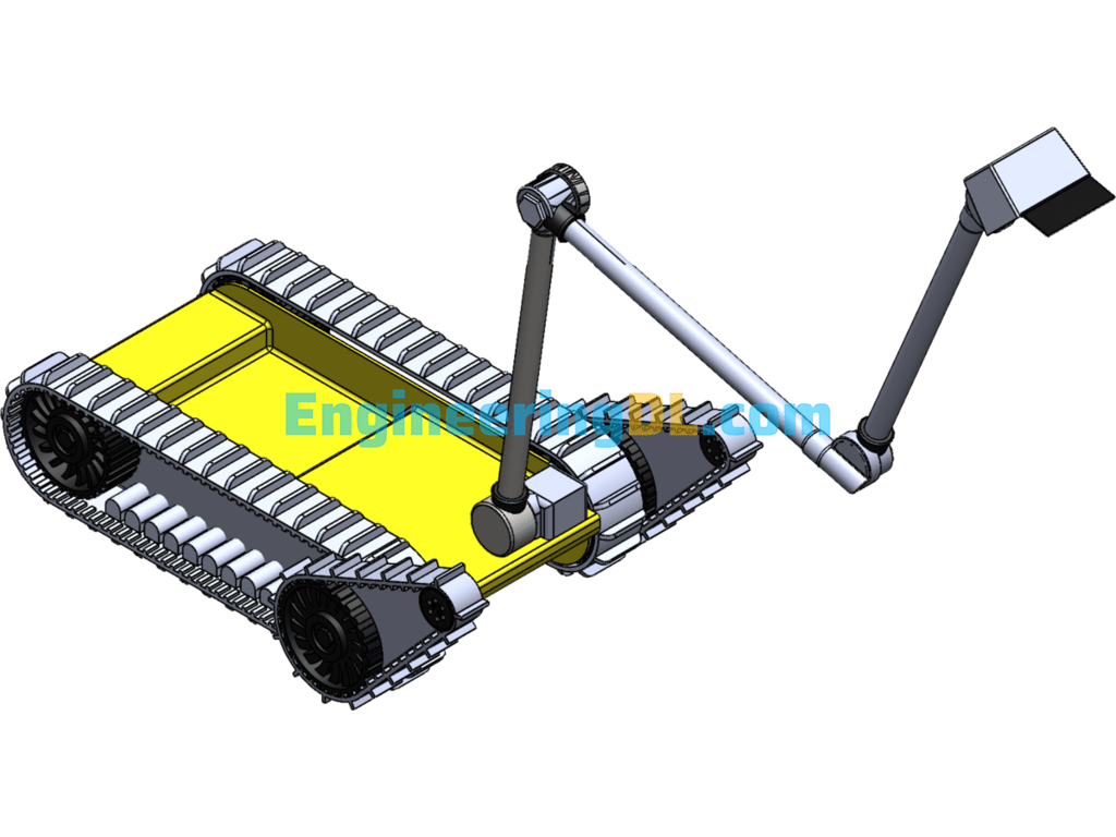 Backpack Exploration Robot SolidWorks, 3D Exported Free Download