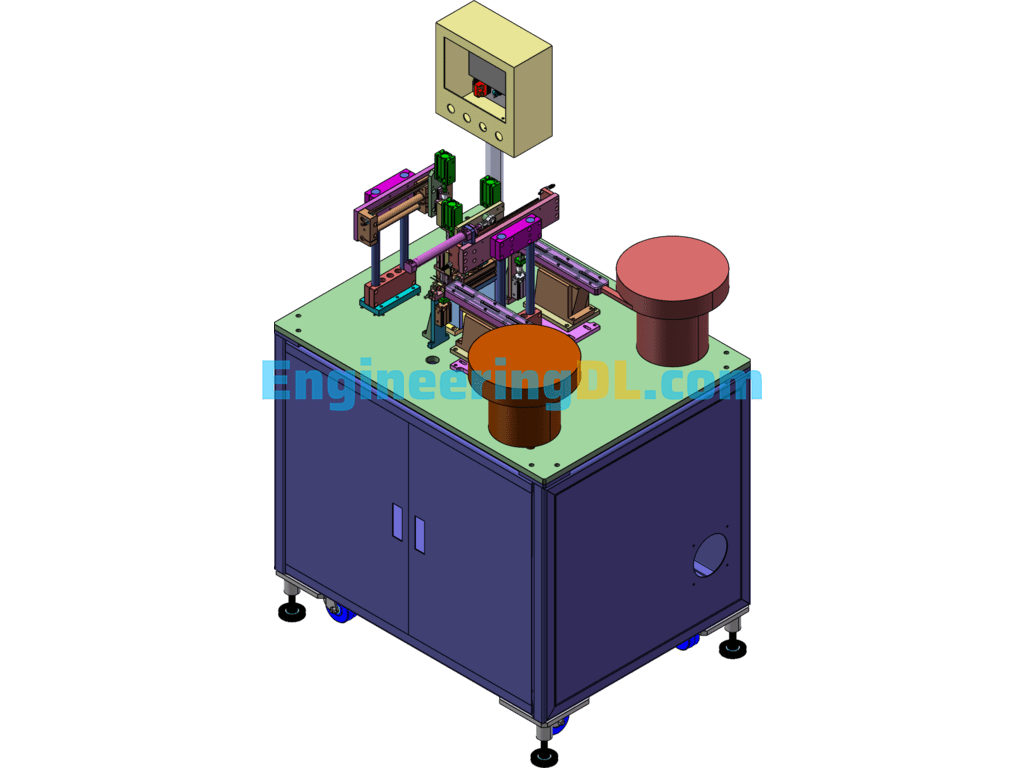 Plastic Staple And Plug Assembly Machine Automatic Plastic Riveting And Stapling Machine SolidWorks Free Download