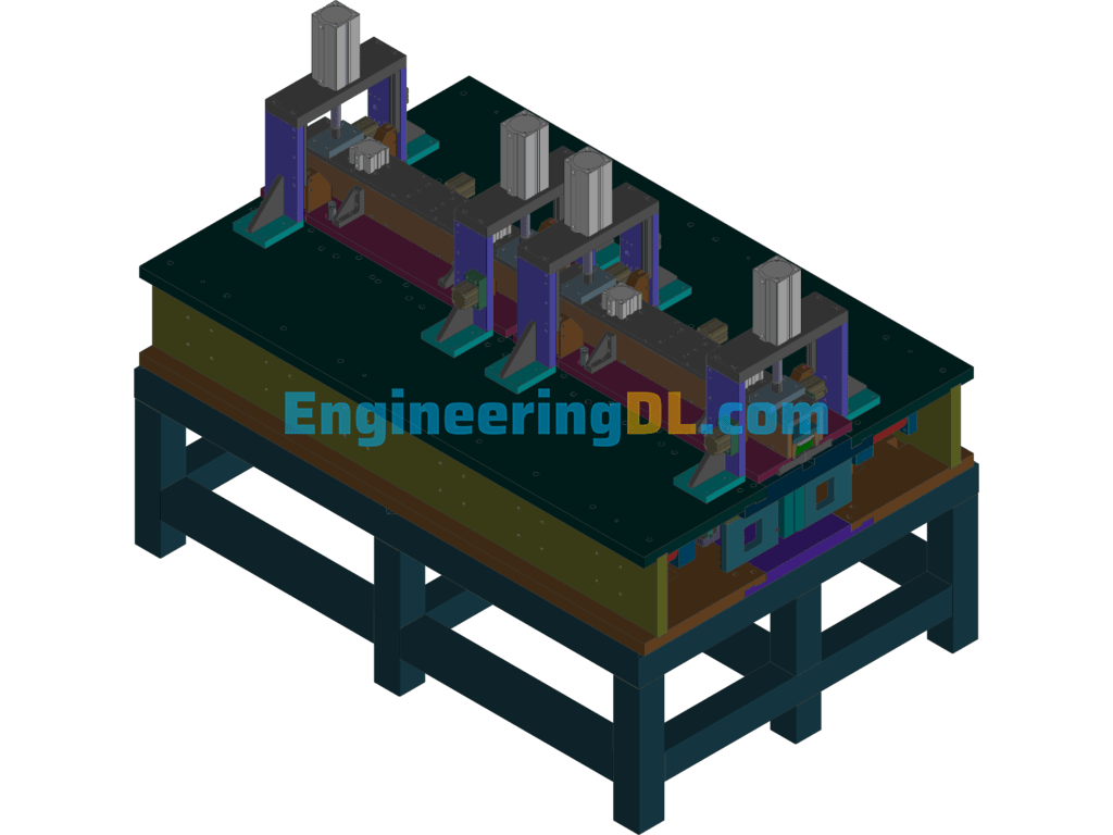 Homemade Extension Stamping Die 3D Exported Free Download
