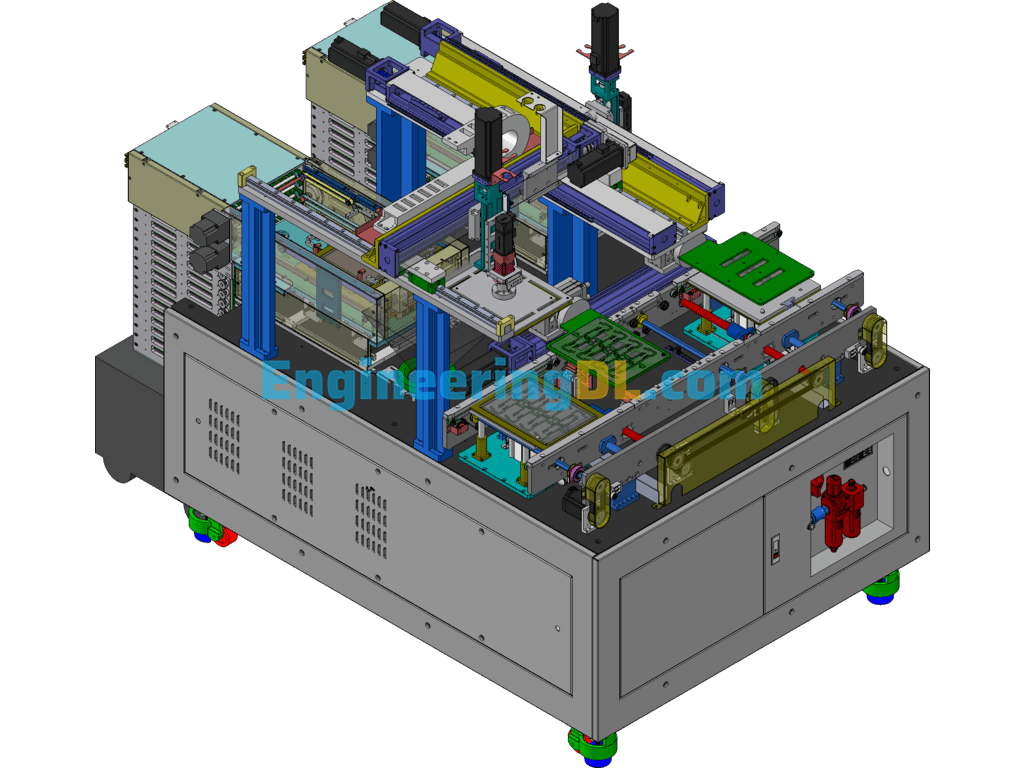 Automatic Tray Tray Changing Equipment (Loader) SolidWorks Free Download