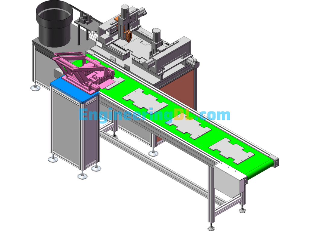 Automatic Loading And Unloading Inserting Machine SolidWorks Free Download