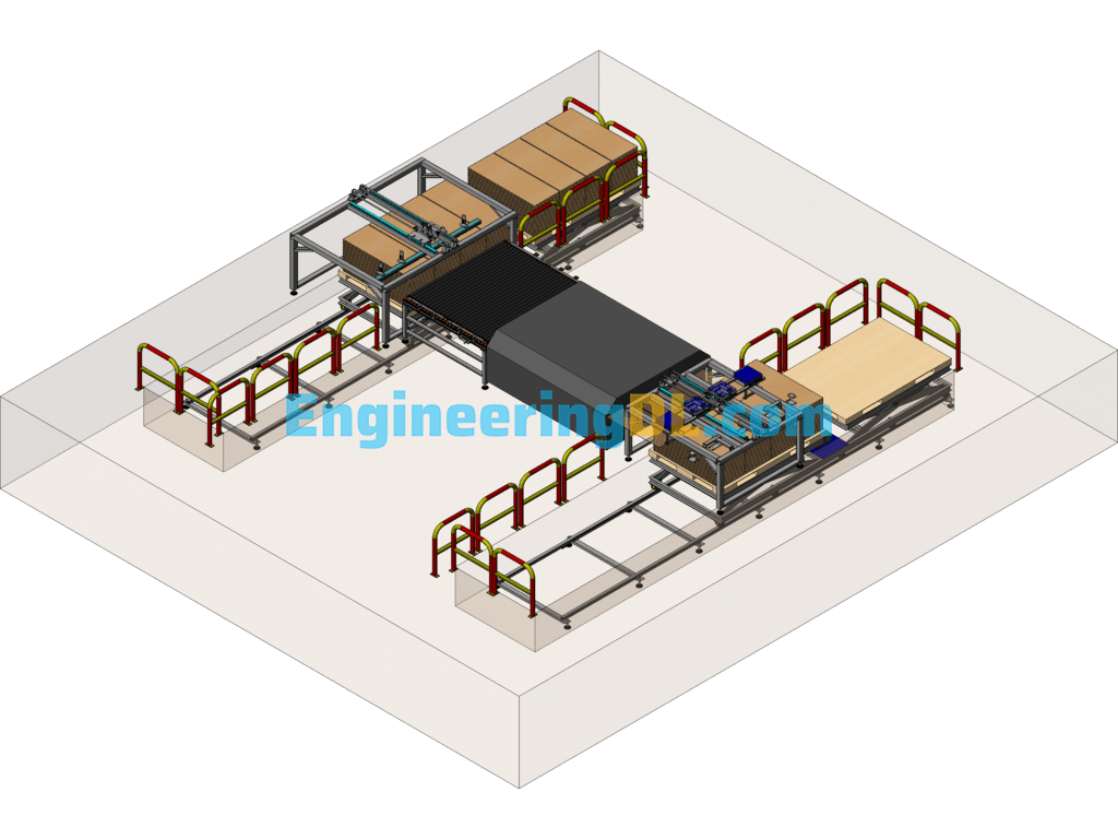 Automatic Board Loading And Unloading Machine SolidWorks Free Download