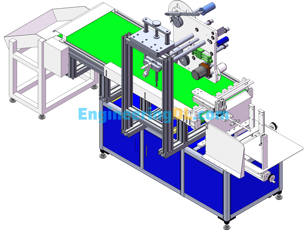 Automatic Feeding And Paging Labeling Machine SolidWorks Free Download