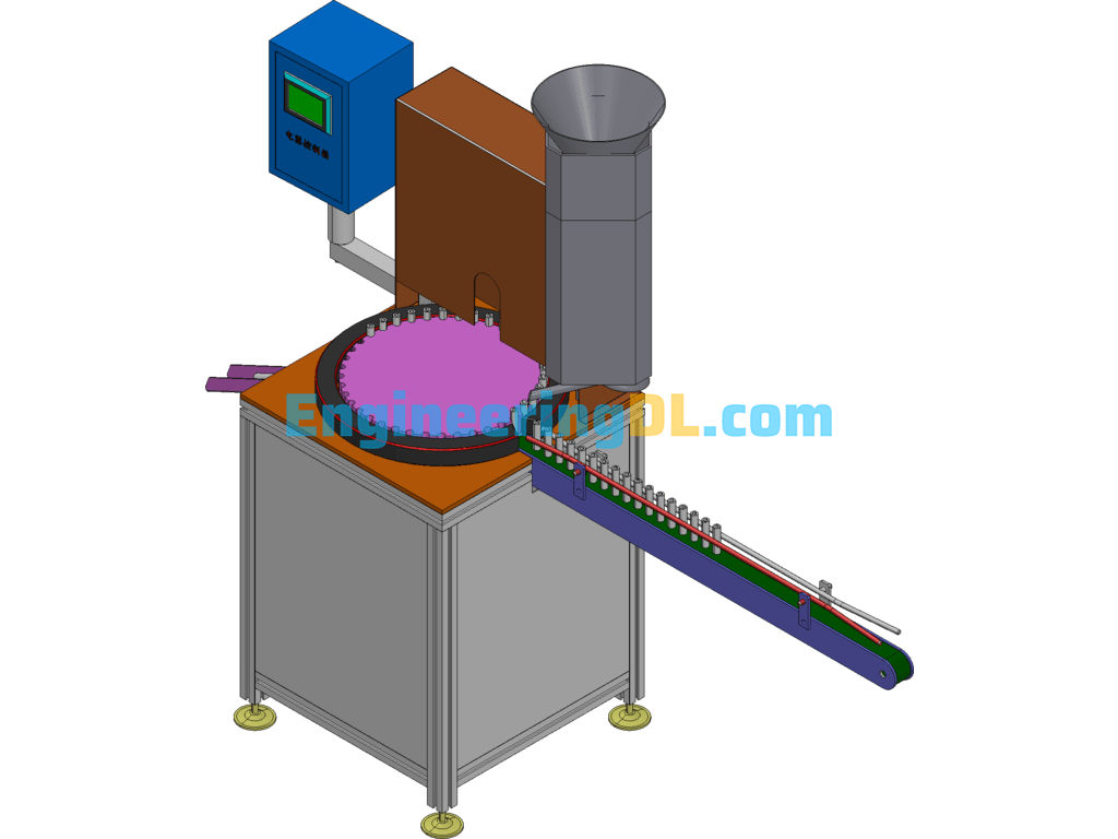 Automatic Bead Punching Machine 3D Exported Free Download