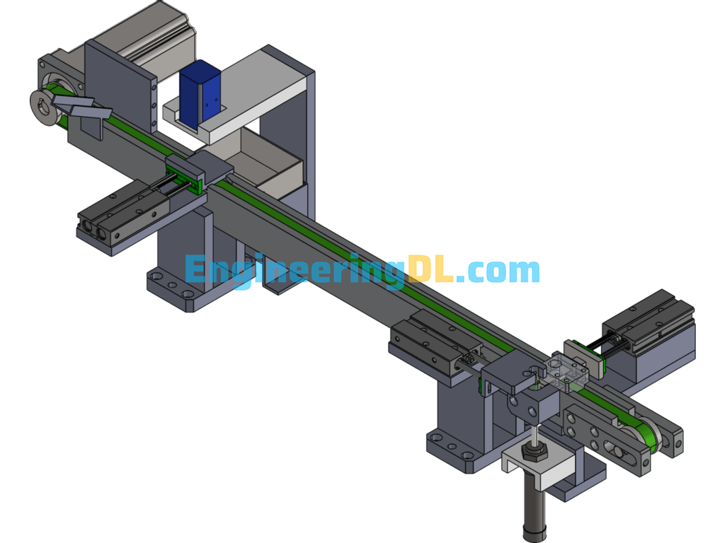 Automatic Sorting NG Conveyor Belt Dividing Structure SolidWorks Free Download