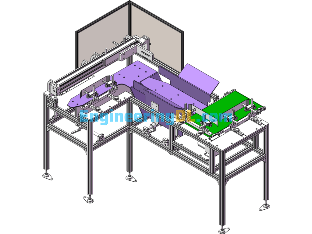 Automatic Packaging Machine 3D Model SolidWorks, 3D Exported Free Download