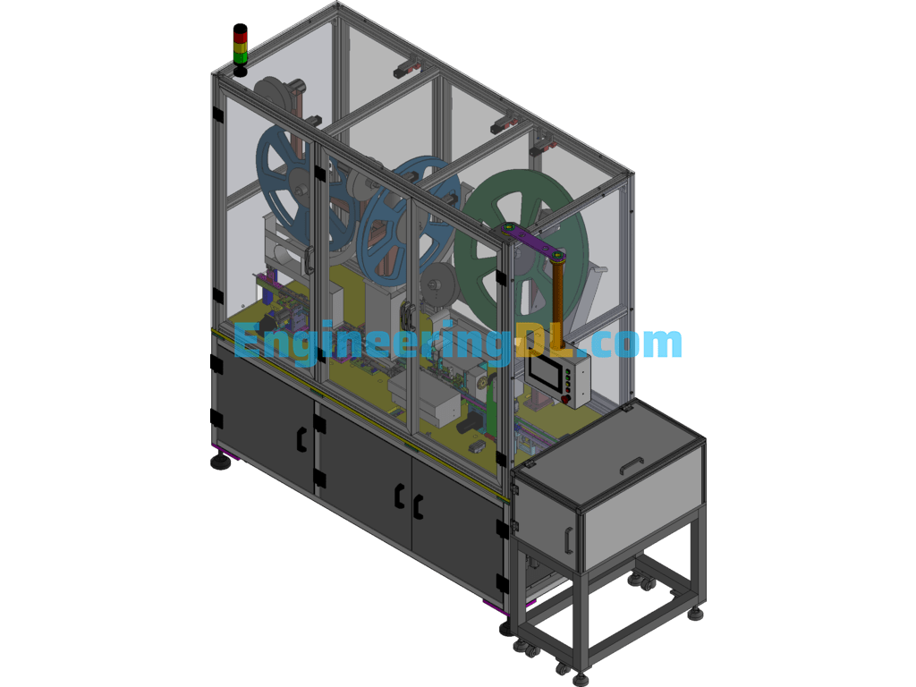 Automatic FPC Pin Insertion Machine Cam Type Pin Insertion Machine 3D Exported Free Download