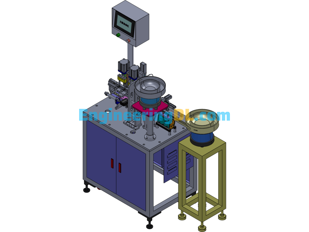 Automated RP10 Resistor Chip Tester SolidWorks, 3D Exported Free Download