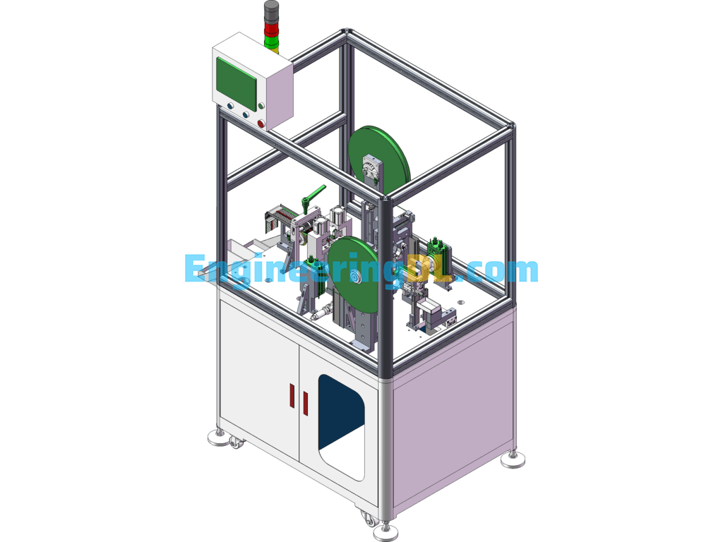 Automatic Diode Sleeve Hose Machine-Sleeve Machine SolidWorks, 3D Exported Free Download