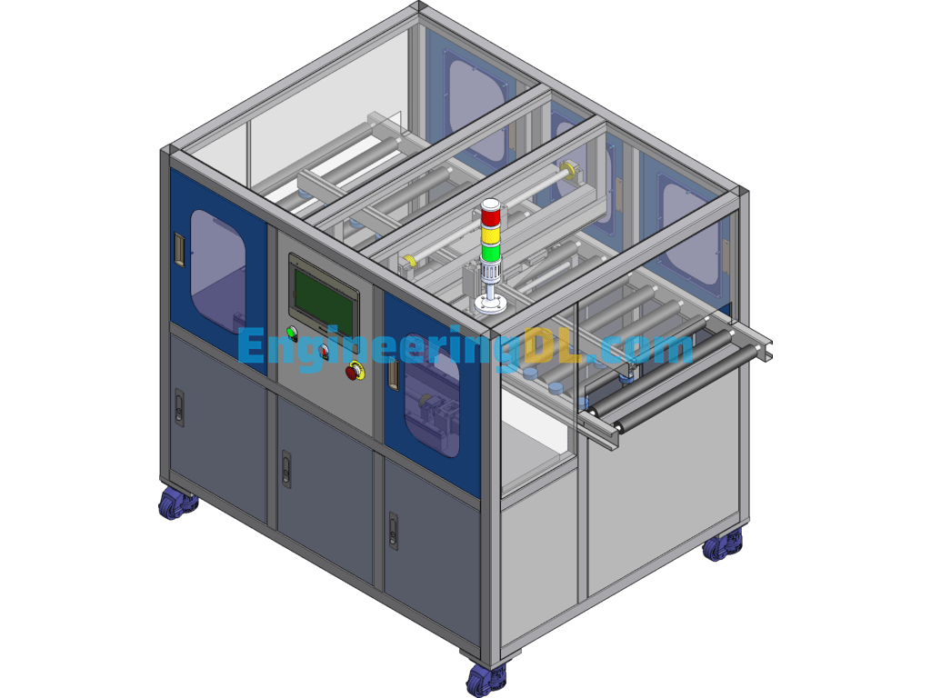 Automatic Side Screwing Equipment SolidWorks Free Download