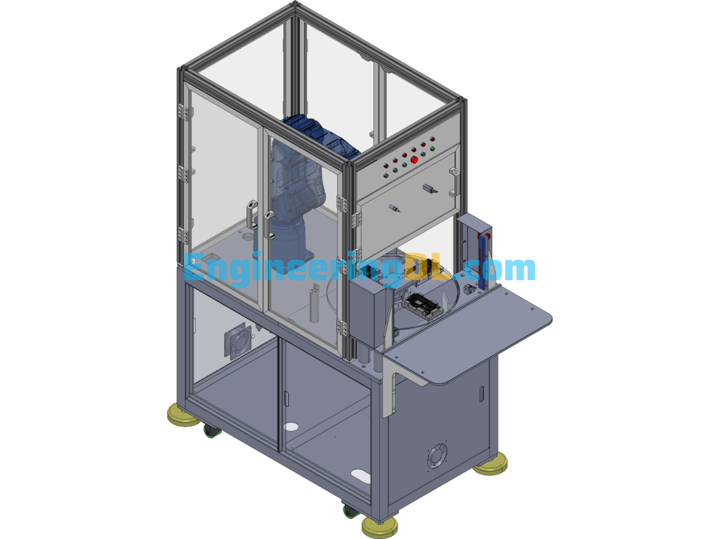Automatic All-Round Robotic Dispensing Machine Equipment SolidWorks Free Download