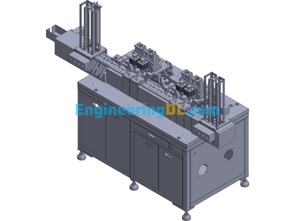 Automated Card Slot Washer 3D Exported Free Download