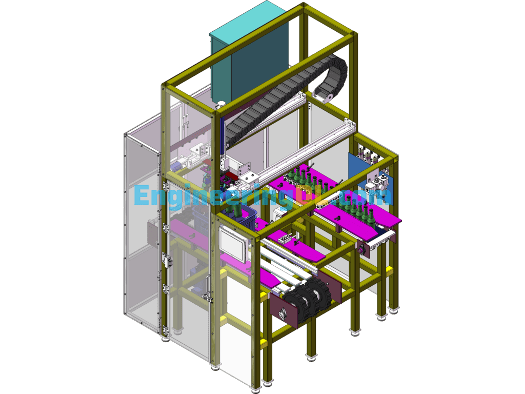 Automatic Beer Crating Machine And Equipment SolidWorks, 3D Exported Free Download
