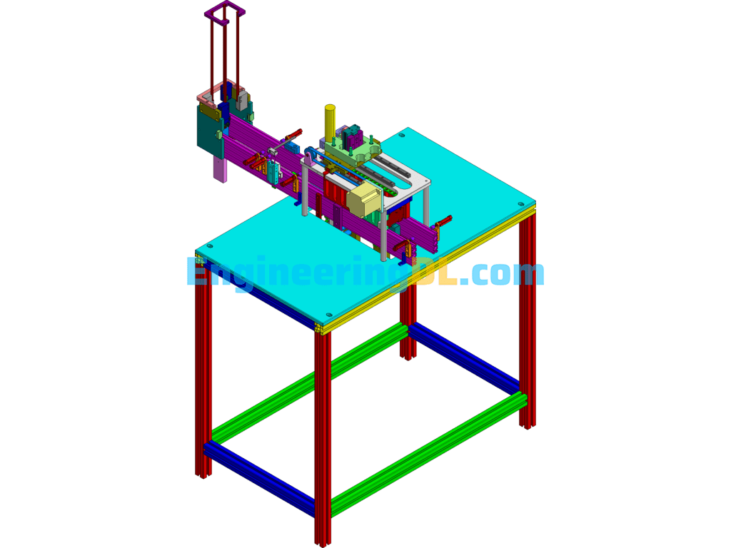 Automatic Wiring Screw Inspection Equipment (BOM Included In Production) SolidWorks, 3D Exported Free Download