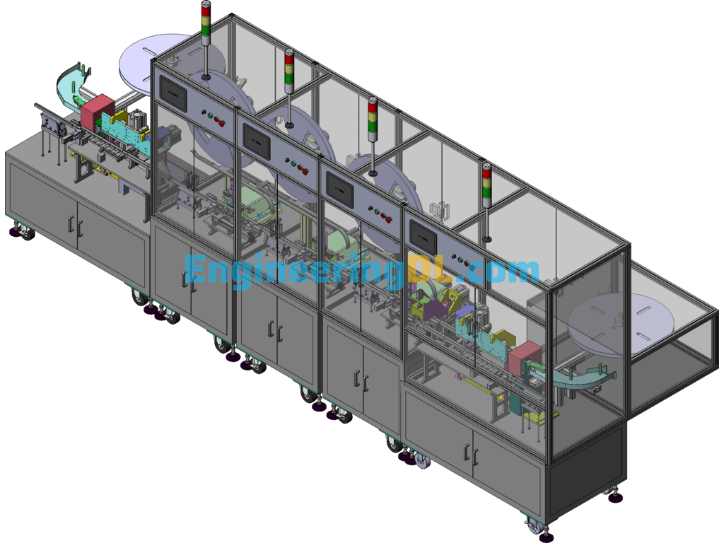 Automated Pinning Machine Assembly Line (Already Produced Equipment, Including DFM, Bom) SolidWorks, 3D Exported Free Download