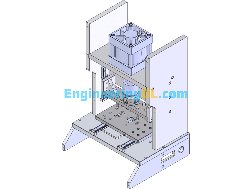 Automatic Pneumatic Riveting Machine SolidWorks Free Download