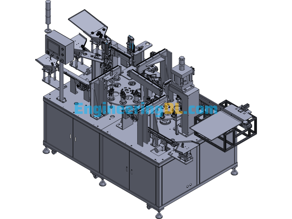 Automatic Automotive Oil Seal Workpiece Assembly Machine SolidWorks Free Download