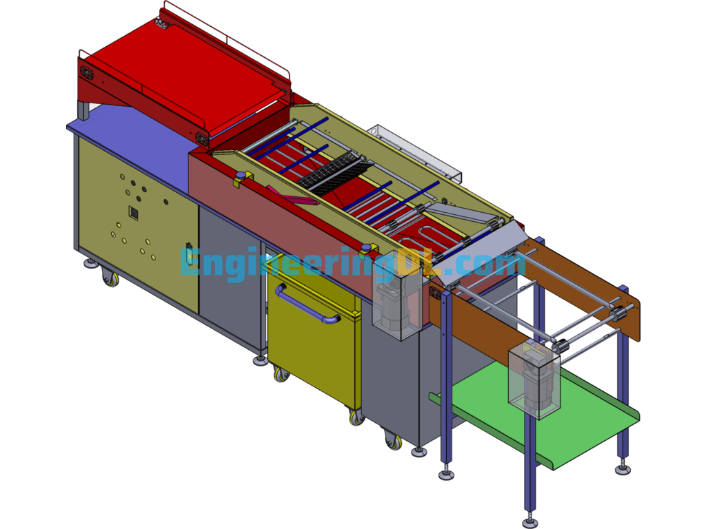 Automatic Deep-Fried Food Machine SolidWorks Free Download