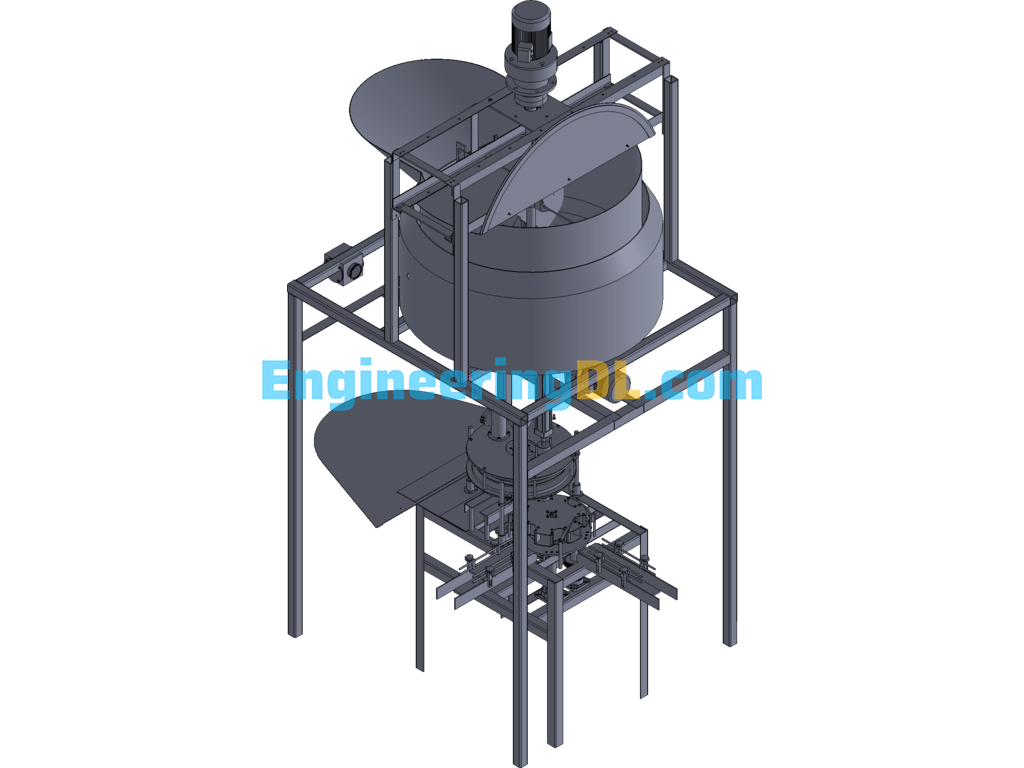 Automatic Filling Equipment 3D Exported Free Download