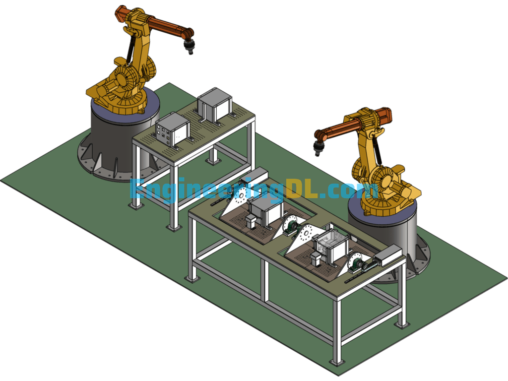 Automatic Welding Equipment SolidWorks, 3D Exported Free Download
