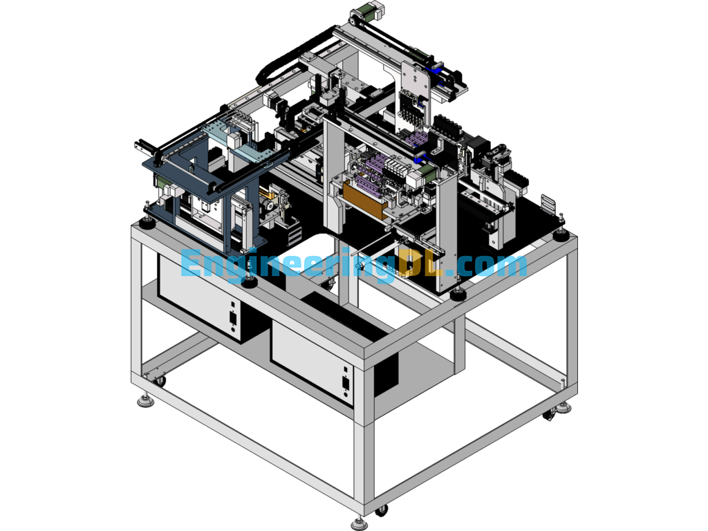 Automatic Welding Machine (Loading And Unloading, Transferring, Welding Automation In One Machine) SolidWorks Free Download