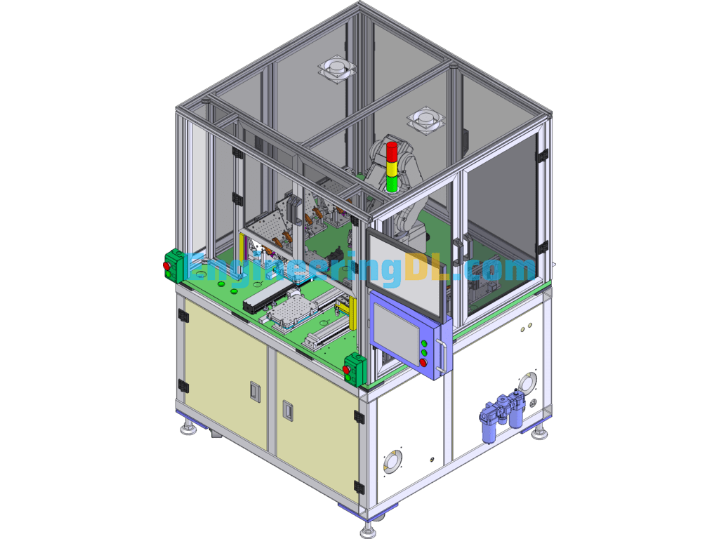 Automated Magnet Assembly Heat-Preserving Equipment (Produced Equipment With DFM) SolidWorks, 3D Exported Free Download