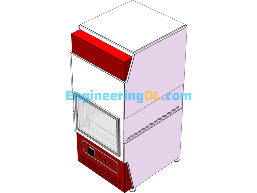 Automatic Lifting Furnace SolidWorks, 3D Exported Free Download
