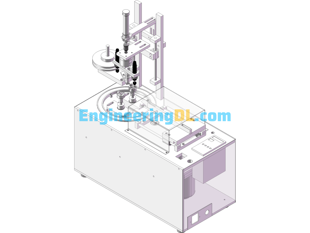 Automatic Twin Shaft Wrapping Machine SolidWorks, 3D Exported Free Download