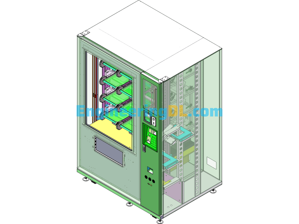 Automatic Food Vending Machine Intelligent Vending Machine SolidWorks Free Download
