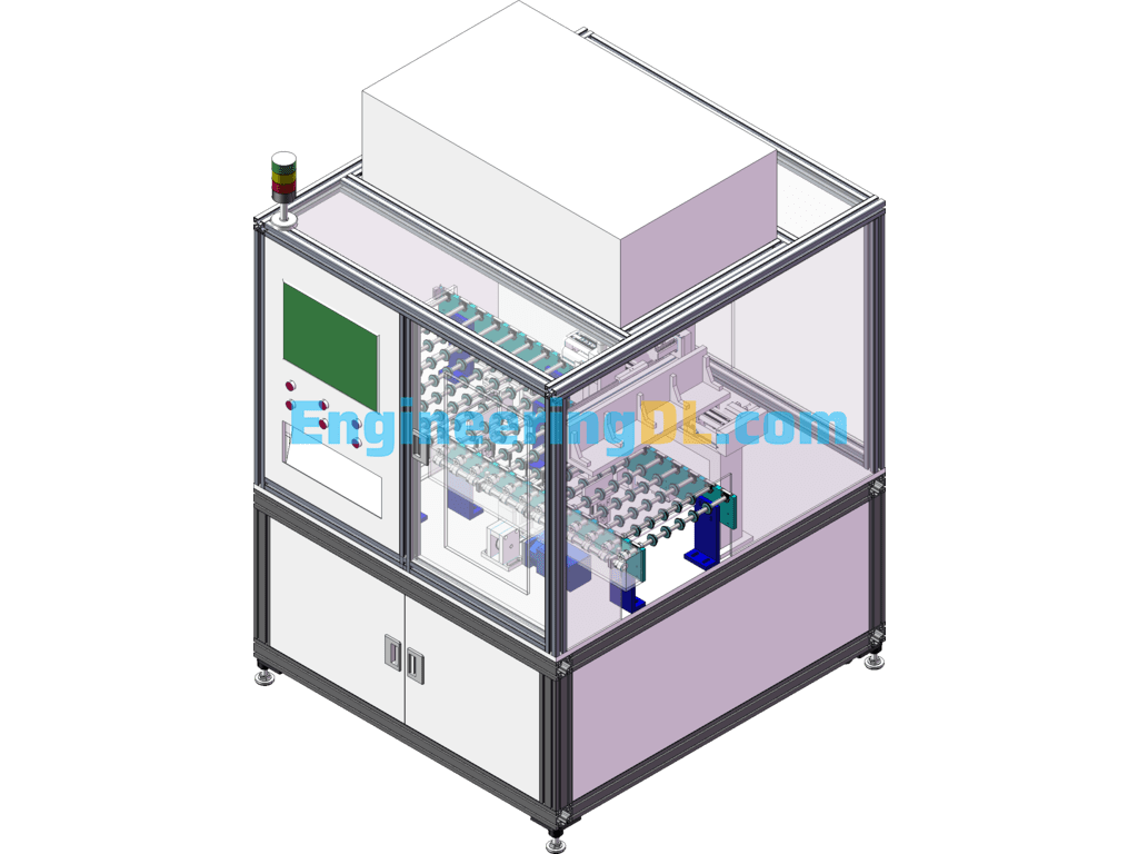 Automatic Coding Machine SolidWorks, 3D Exported Free Download