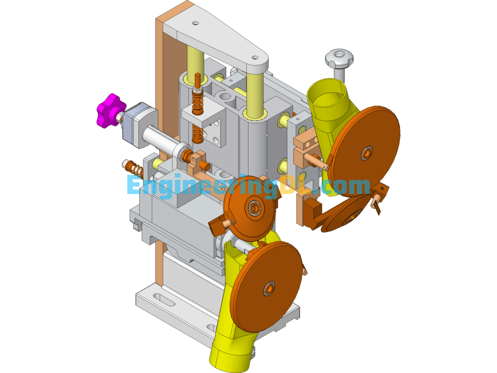 Automatic Edge Sealing Machine Rubber Pressing Device SolidWorks Free Download