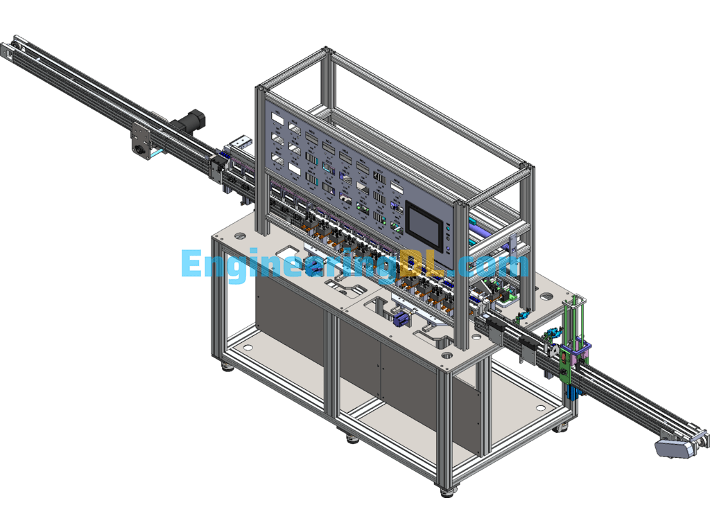 Automatic Time Delay Detection Unit Equipment (BOM Included In Production) SolidWorks, 3D Exported Free Download