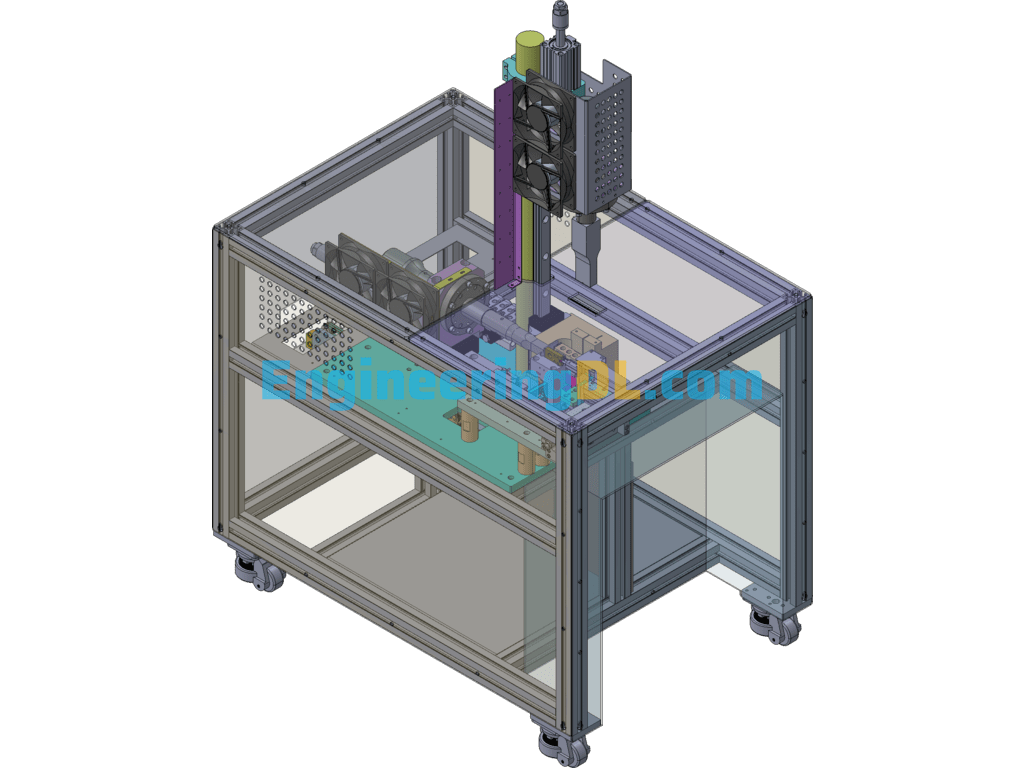 3D Model Of Non-Standard Automation Equipment For Auto Forming + Welding Surgical Gown T-Belt 3D Exported Free Download