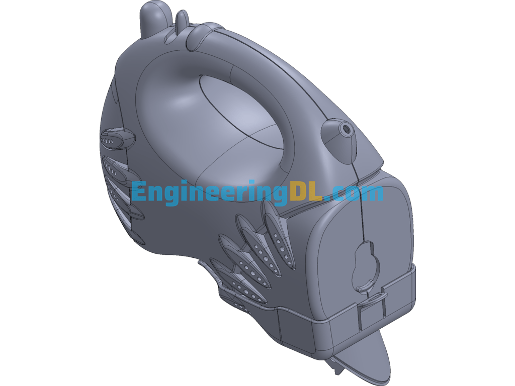 Automatic Egg Beater (CreoProE), 3D Exported Free Download