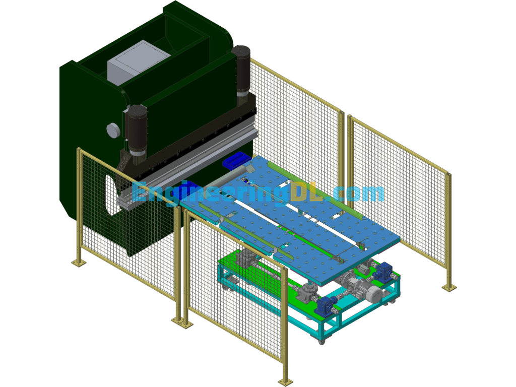 Automatic Bending Equipment Design 3D Exported Free Download