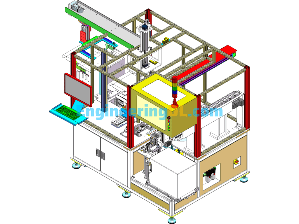 Automatic Folding And Labeling Machine (Has Produced Equipment) SolidWorks, 3D Exported Free Download