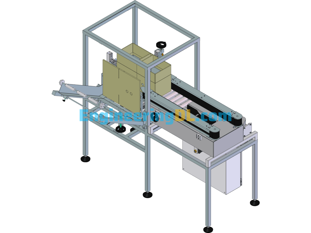 Automatic Box Folding Machine SolidWorks Free Download