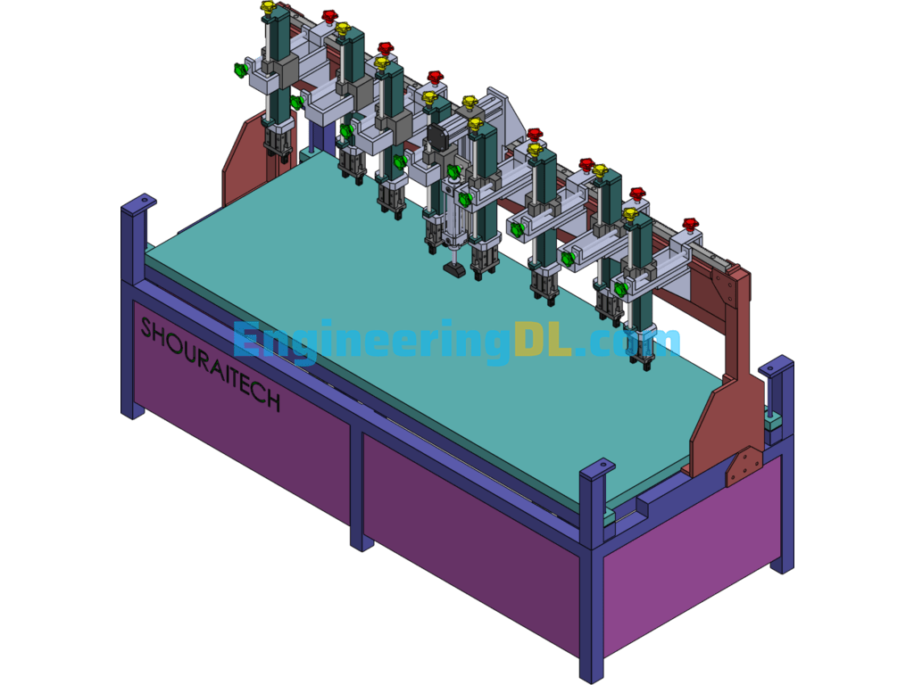 Automatic Insertion Machine SolidWorks, 3D Exported Free Download