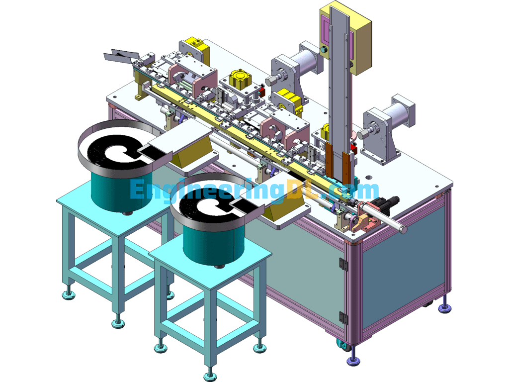 Automatic Pin Insertion Machine, Female-Female Pin Assembly And Forming Machine SolidWorks Free Download