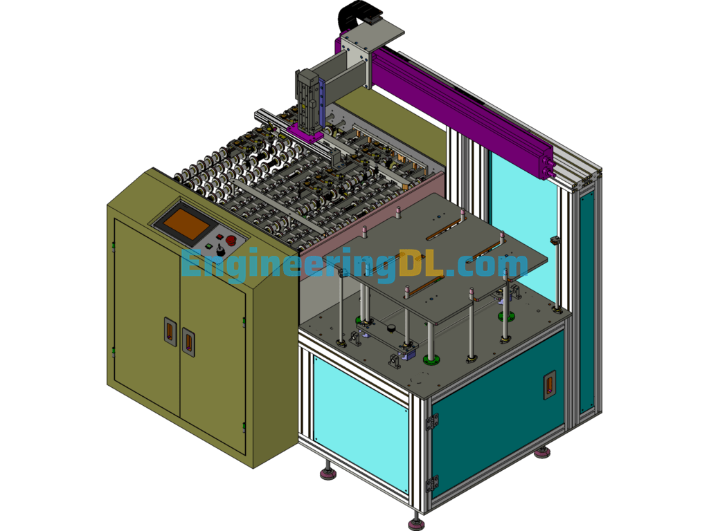 Automatic Board Releasing Machine, Board Picking Machine SolidWorks Free Download