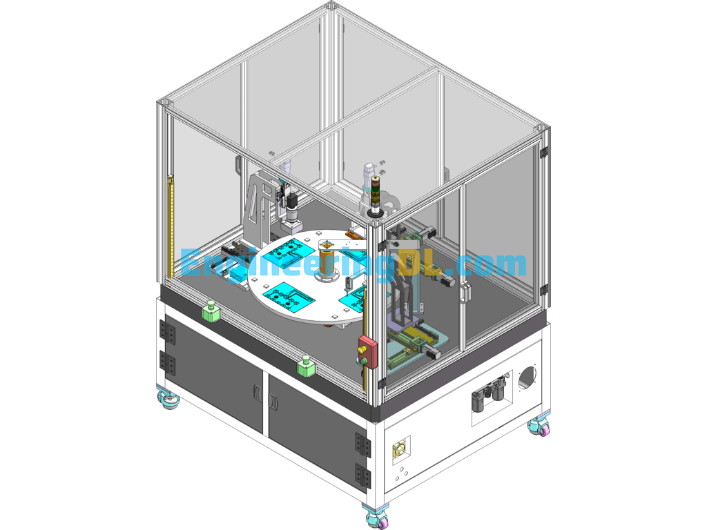 Automatic Testing Equipment (Generated With BOM, DMF) SolidWorks, 3D Exported Free Download