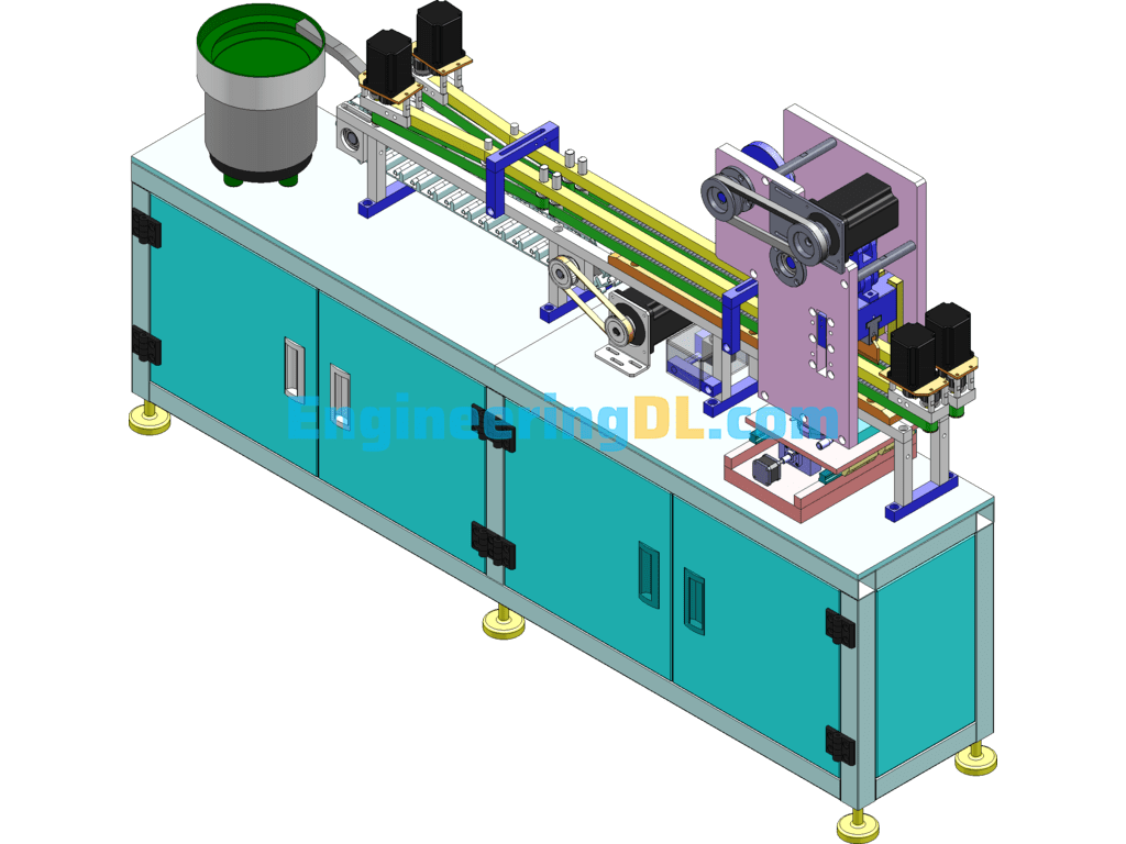Automatic Betel Nut Slitting Machine SolidWorks Free Download